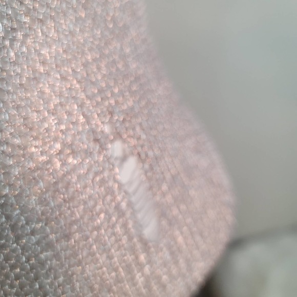 Codigo Mesh Distressed Metallic VNeck Sleeveless Open Front Dress - Picture 14 of 16